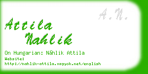 attila nahlik business card
