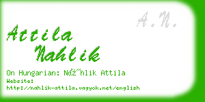 attila nahlik business card